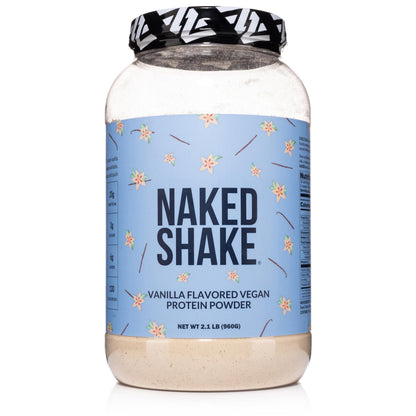 NAKED Shake - Vanilla Protein Powder - Plant Based Protein Shake with Mct Oil, NSF Certified, Gluten-Free, Soy-Free, No Gmos Or Artificial Sweeteners - 30 Servings