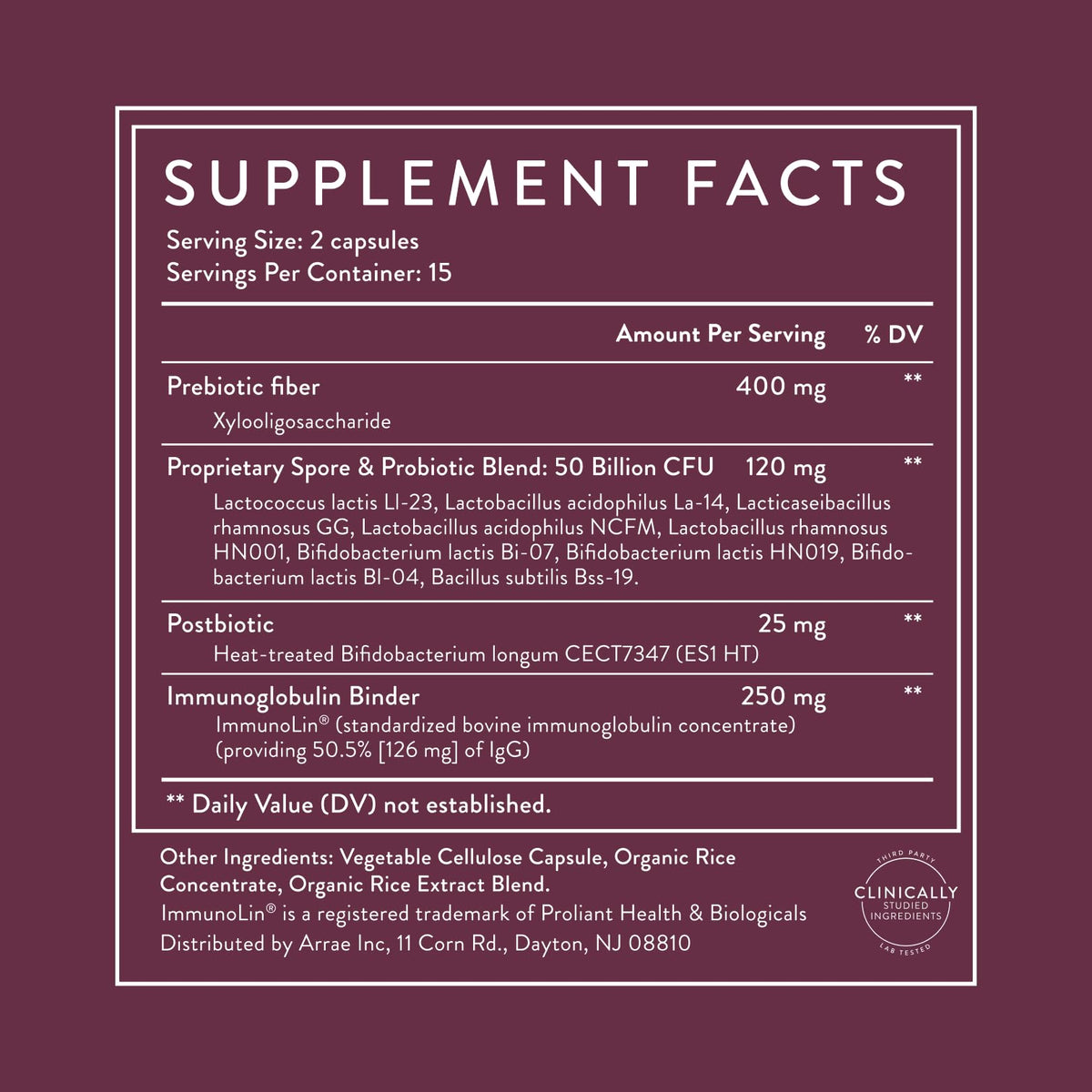 Arrae Tribiotic, Probiotics for Women, Support for Vaginal pH Balance, Gut, Immune, and Feminine Health, Prebiotics, Probiotics, Postbiotics, 30 Count