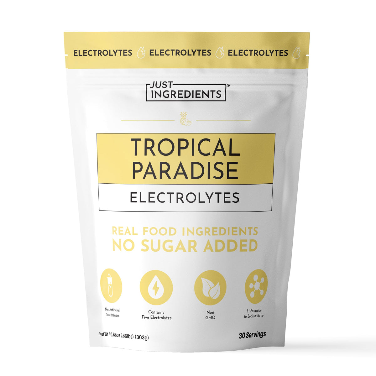 Blue Hawaiian Electrolytes Drink Mix | 30 Servings | Organic Coconut Water, Spirulina & 5 Key Electrolytes