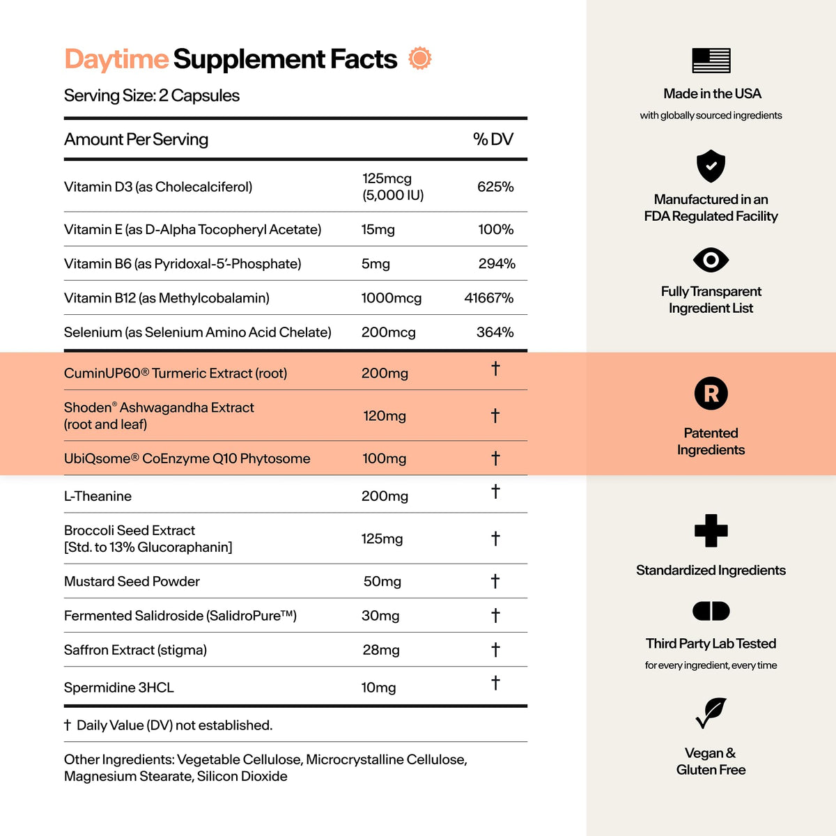 Stasis Daytime Energy & Focus Supplement for Men & Women with Vitamin D3, L Theanine, Ashwagandha & CoQ10, Cognitive Support Capsules for Morning Routines, Vegan, Non GMO, 25 Servings, 1 Month Supply STASISBuy Supplements Australia
