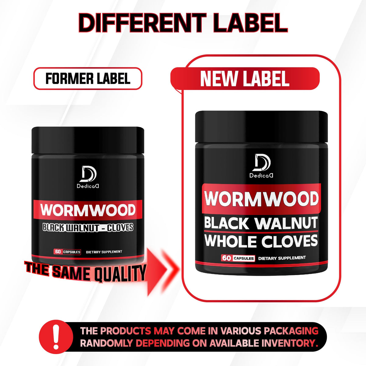 DEDICAD 1500mg Wormwood Capsules with Black Walnut & Cloves - Artemisia Annua Supplement for Immunity - 60 Vegan Capsules DEDICADBuy Supplements Australia