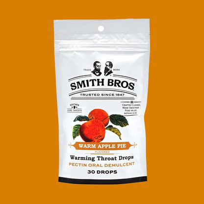 Sore Throat Lozenges with Pectin by Smith Brothers (Warming Apple Pie, 90 Count): Vintage Candy Throat Drops - The Original American Cough Drop