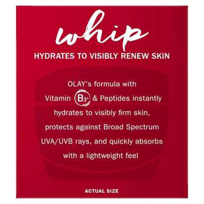 Olay Regenerist Whip Face Moisturizer Cream with Sunscreen SPF 25, 1.7 oz
