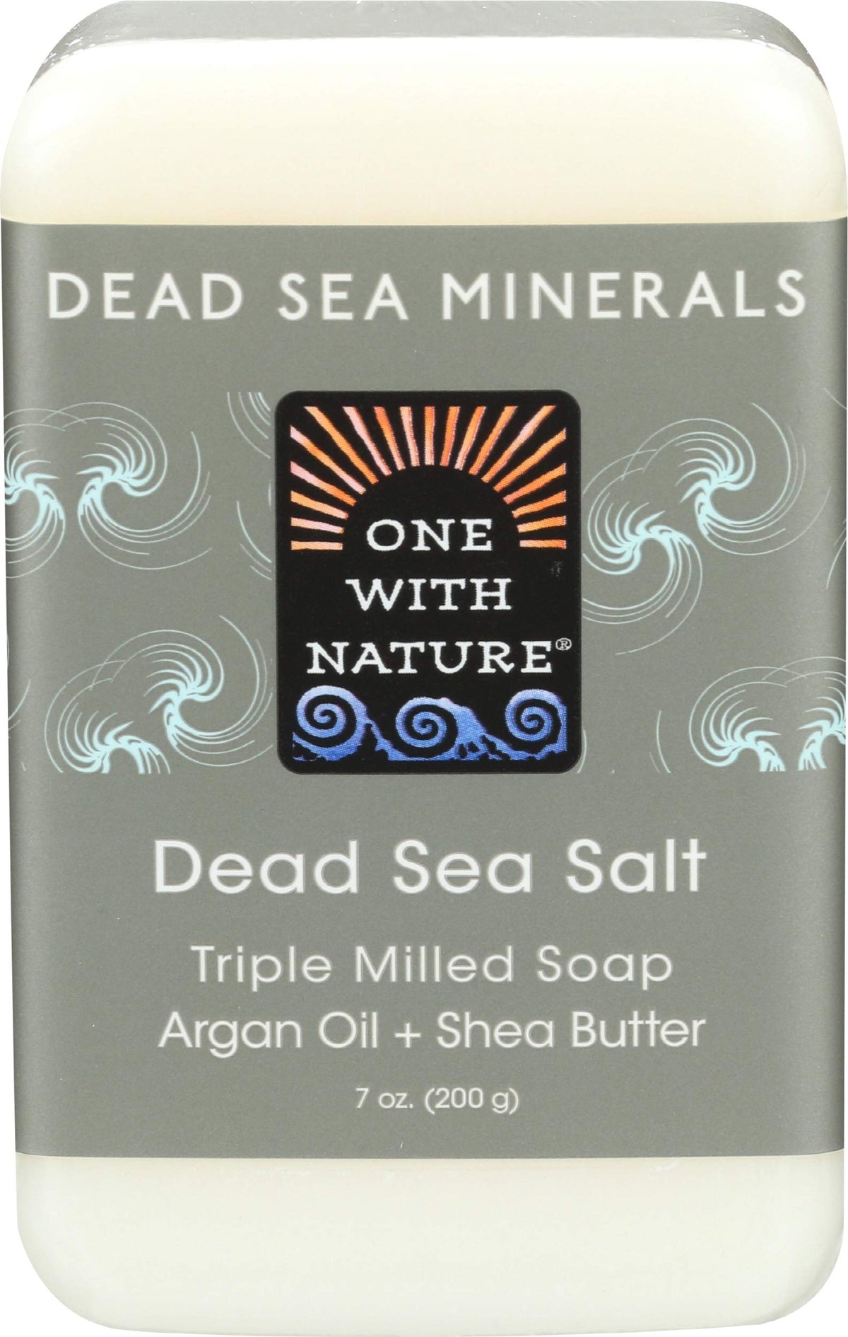One With Nature Dead Sea Mineral Soap, Lemon Sage, 7-Ounces (Pack of 6)