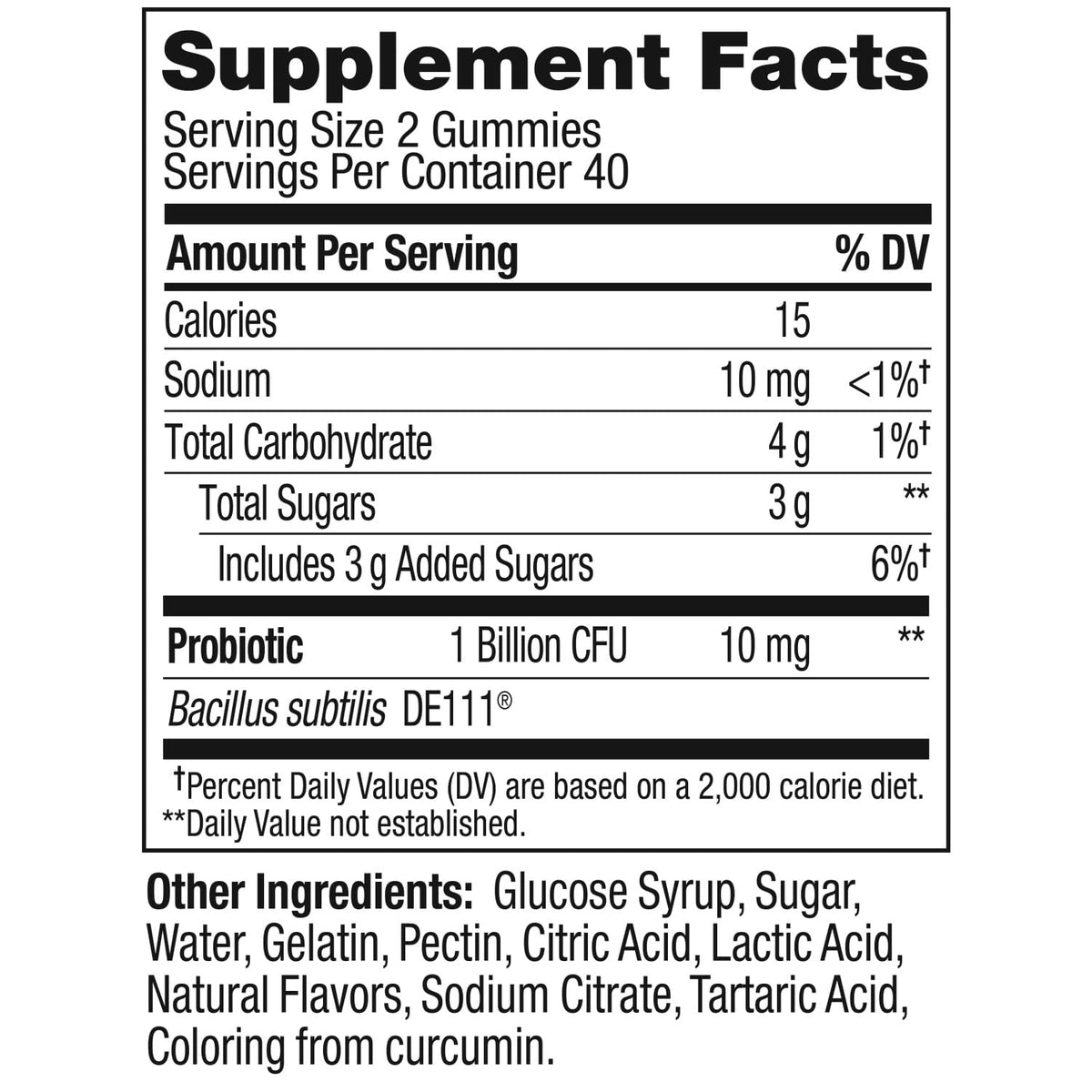 OLLY Probiotic Gummy, 1 Billion CFUs, Immune and Digestive Support, Chewable Probiotic Supplement, Mango, 80 Count