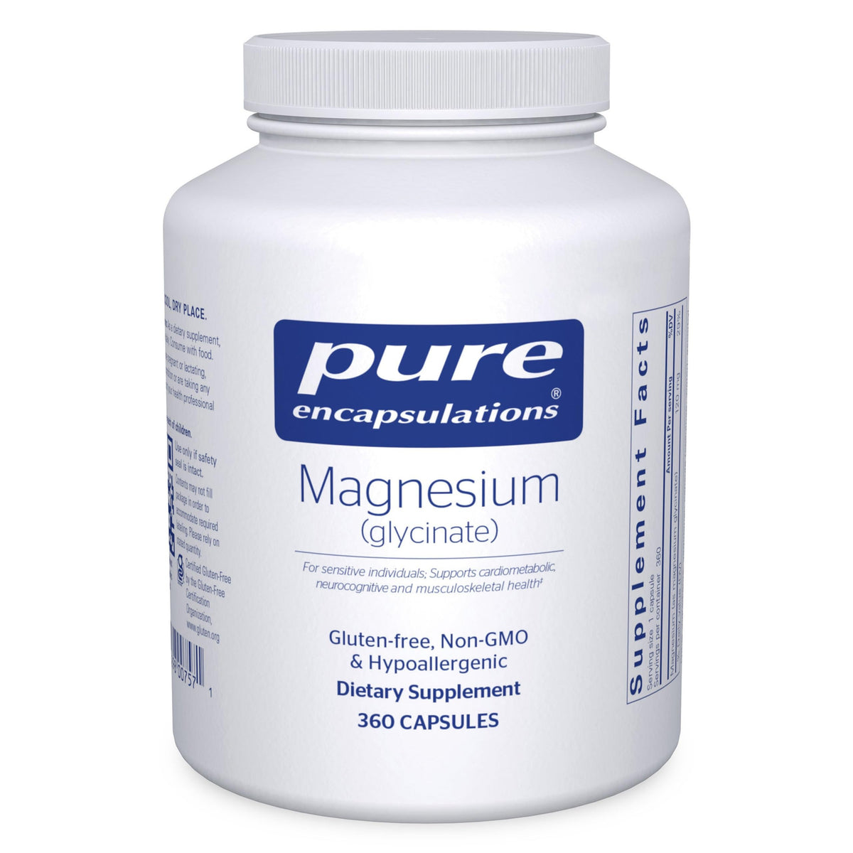 Pure Encapsulations Magnesium (Glycinate) - Supplement to Support Stress Relief, Sleep, Heart Health, Nerves, Muscles, and Metabolism