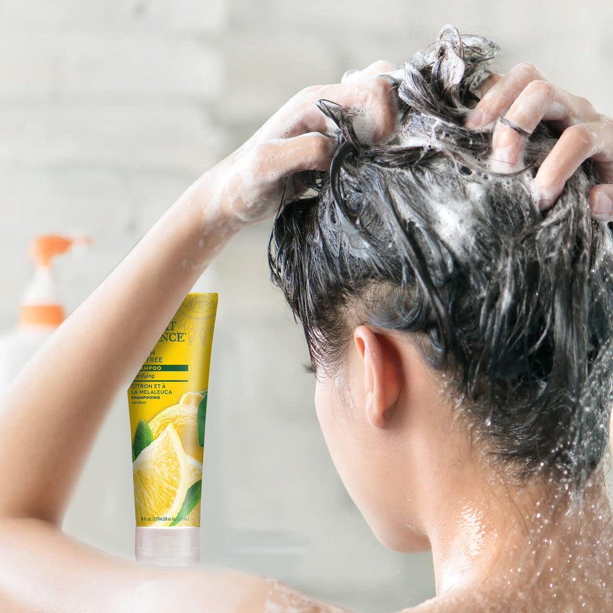 Desert Essence Lemon Tea Tree Clarifying Shampoo for Oily Hair, 8 fl oz