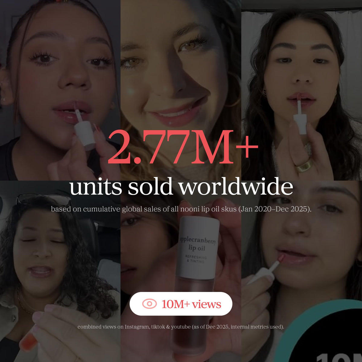 NOONI Korean Lip Oil - Appleberry | Long-Lasting, Moisturizing, Plumping, Revitalizing for Dry Lips, Waterproof, No Peel Off, Hydrating, Nourishing Crystal Clear, Stocking Stuffers, 0.12 FL Oz NOONIBuy Supplements Australia