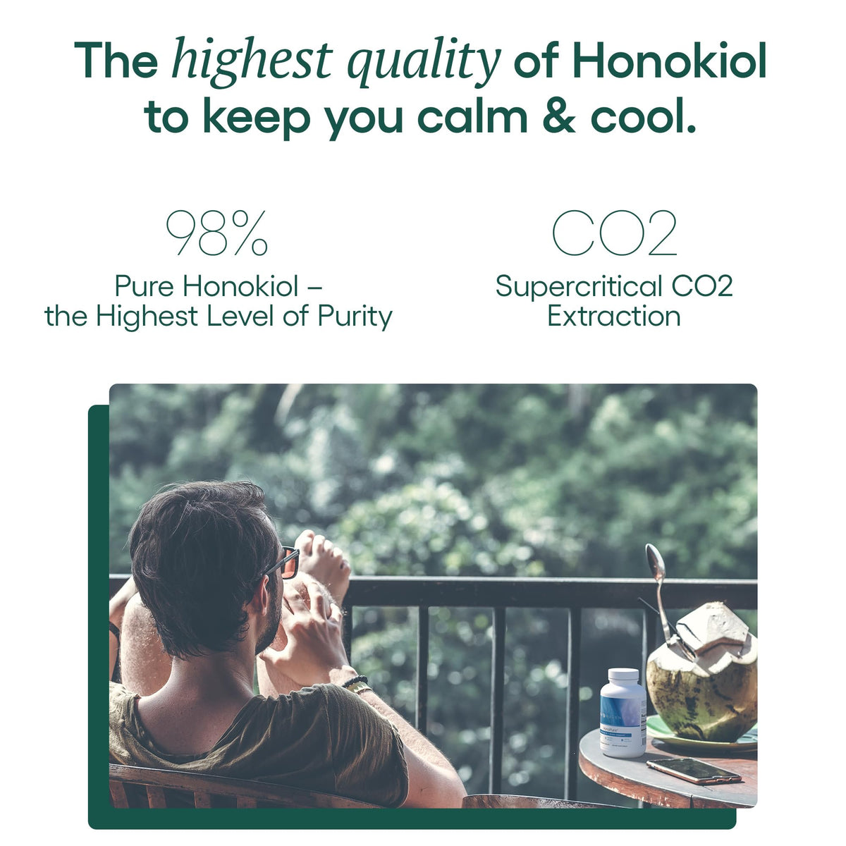 EcoNugenics – HonoPure – 120 Capsules | Professionally Formulated with 98% Pure Honokiol | Supports Cellular, Neurological & Cognitive Health | Safe, Effective & Highly Regarded Antioxidant