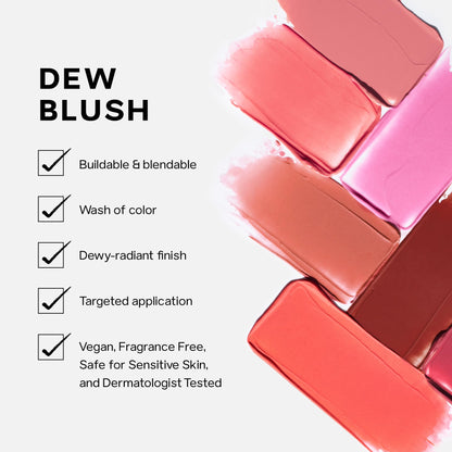Saie Cheek Flush Duo - Dew Liquid Blush (.40 oz, Hottie), SuperSuede Baked Powder Blush (.01 oz, Stella) - Layerable, Skin-Nourishing Blushes for a Seamless Radiant Finish SaieBuy Supplements Australia