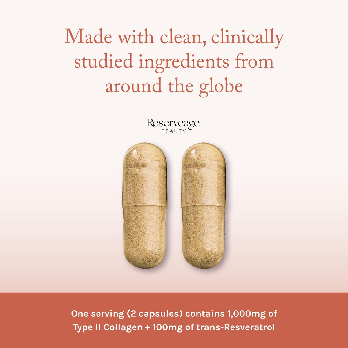 Reserveage Beauty Collagen Booster - Supplement for Skincare & Joint Health - Supports Healthy Collagen Production for Women - 60 Capsules (30 Servings)