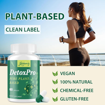 1000 MG Detox & Cleanse Capsules, 26-in-1 Plant-Based Formula for Detoxification, Detox Supplement for Women & Men, Natural Trace Binder, Liver, Antioxidant & Digestive Function, Vegan, 60 Counts