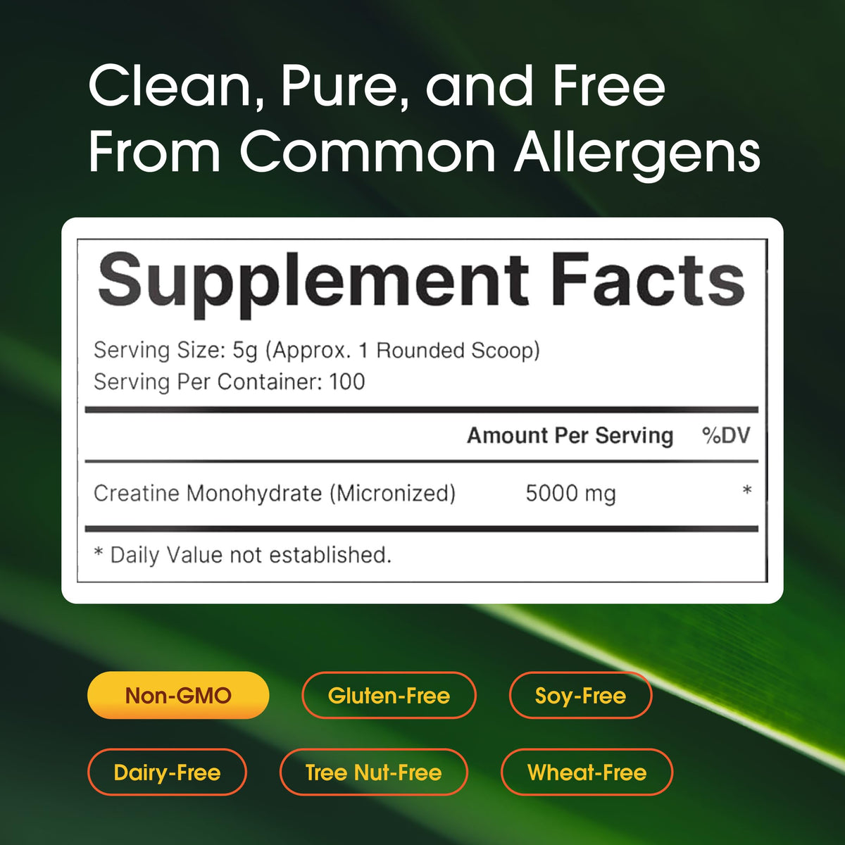 NatureBell Micronized Creatine Monohydrate Powder, 200 Servings | 5g Per Serving. Creatine Bulk Supply (1 kg / 2.2 lb). Unflavored & Easy-to-Mix. Keto, Vegan, Filler Free.