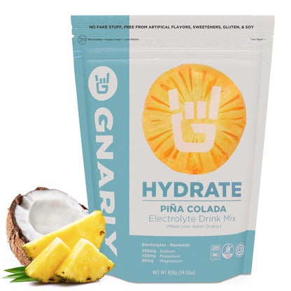 Gnarly Nutrition Hydrate Electrolyte Powder – Orange Pineapple Exercise Hydration Drink Mix – NSF Sport Certified – Electrolyte Solution, Performance & Recovery – Orange Pineapple, 14.10 oz