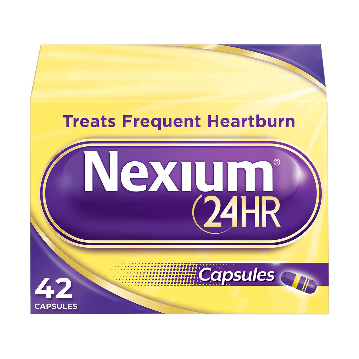 Nexium 24HR Acid Reducer Heartburn Relief Capsules for All-Day and All-Night Protection from Frequent Heartburn, Heartburn Medicine with Esomeprazole Magnesium - 42 Count Nexium buy supplements Au