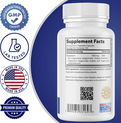Magnesium Bisglycinate + Adaptogen Complex Bundle | Calm, Stress Support, Muscle Relaxation, Focus, Mood Balance & Daily Wellness