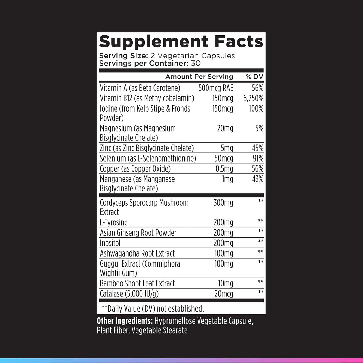 Livingood Daily Thyroid Support Supplement, 16-in-1 Wellness Blend with Adaptogenic Herbs, Iodine, Magnesium and Selenium, Thyroid Support for Women & Men, Vegetarian Capsules, Gluten Free, 60 Count