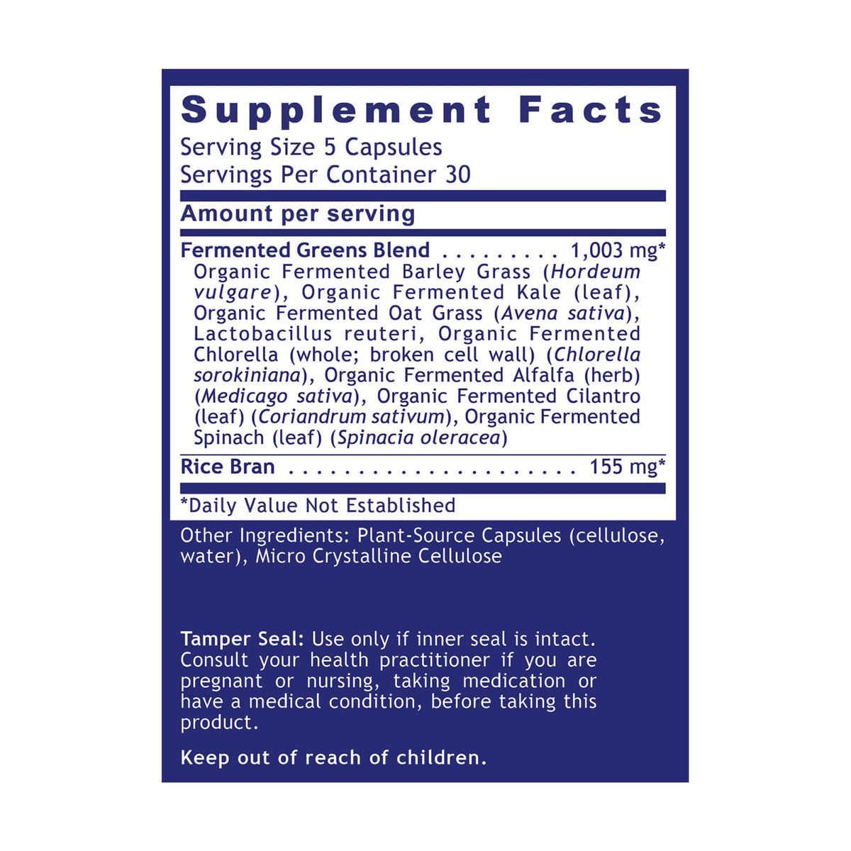 Quantum Nutrition Labs Quantum Fermented Greens- Super Greens Supplement, Superfood Blend, Organic Vitamins with Probiotic - Daily Greens with Spinach, Chlorella
