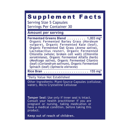 Quantum Nutrition Labs Quantum Fermented Greens- Super Greens Supplement, Superfood Blend, Organic Vitamins with Probiotic - Daily Greens with Spinach, Chlorella