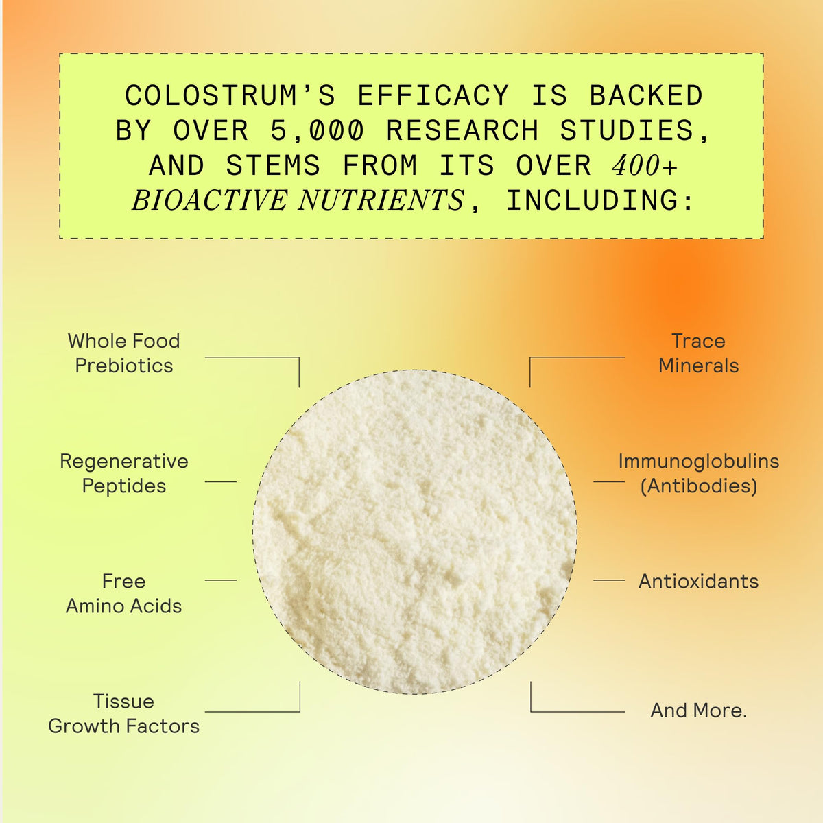 ARMRA Colostrum™ Powder | Blood Orange | Gut Health & Bloating | Skin & Hair | Immunity | Keto, Gluten & Fat-Free | 30 Servings