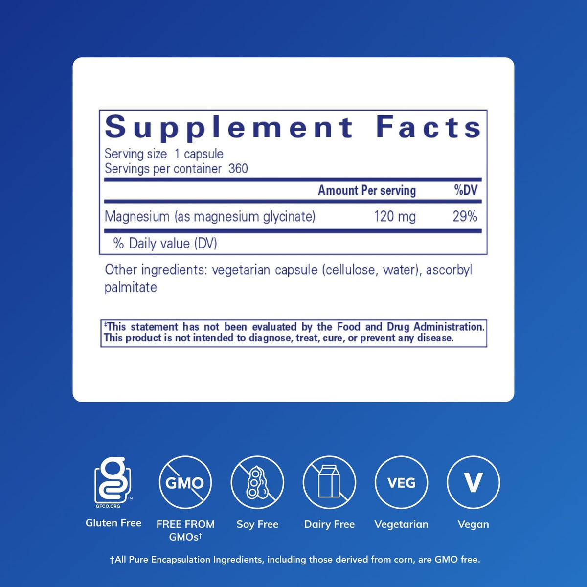Pure Encapsulations Magnesium (Glycinate) - Supplement to Support Stress Relief, Sleep, Heart Health, Nerves, Muscles, and Metabolism