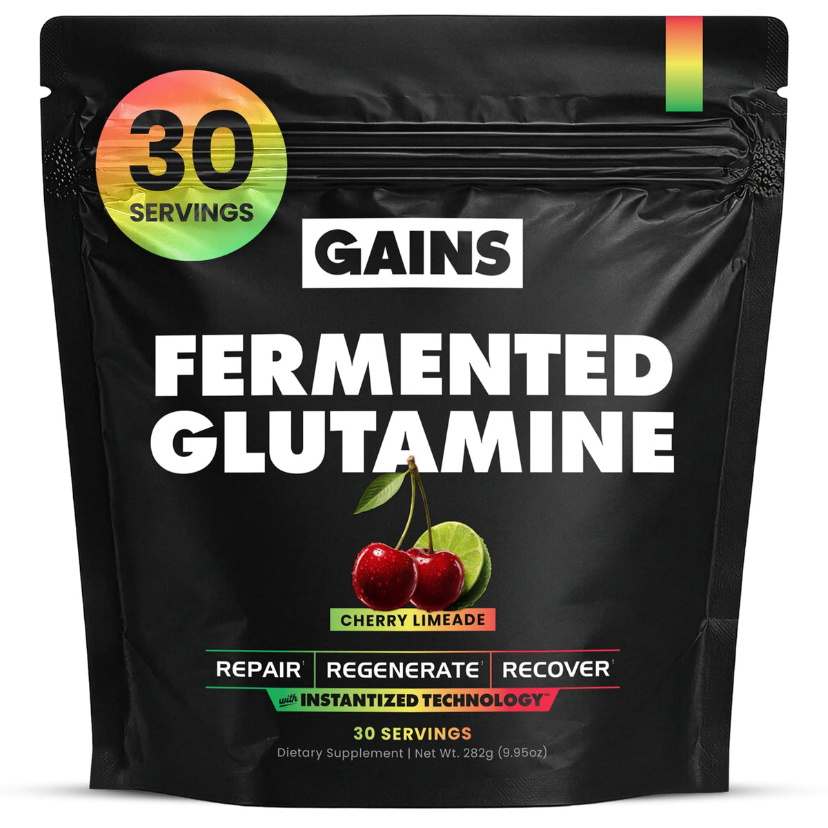 Gains in Bulk L-Glutamine Powder, Unflavored, 90 Servings
