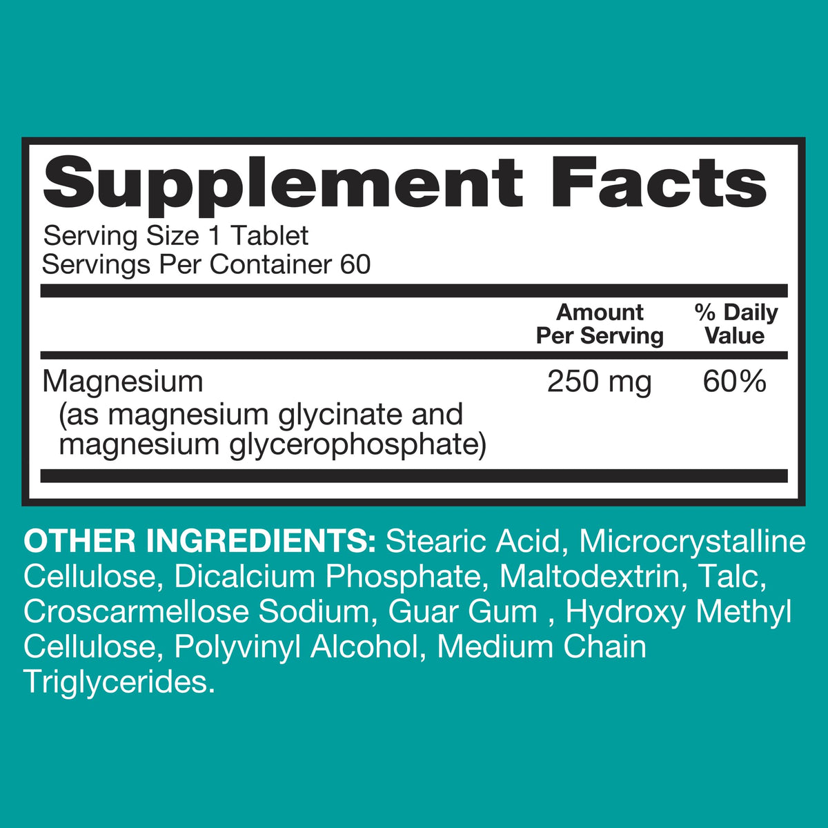 Qunol Magnesium Glycinate Complex, Gentle on Stomach, 250mg One Pill Dose, Superior-Absorption Magnesium, Nerve, Bone and Muscle Health Supplement, 60 Count (Pack of 1) QunolBuy Supplements Australia