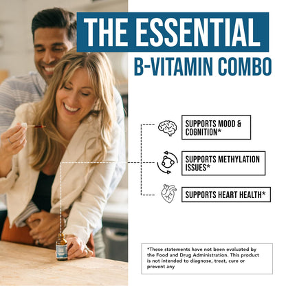 L Methylfolate 7.5mg plus Methyl B12 - Active 5-MTHF Form, MTHFR Supplement - Bloodstream Ready Methylated Folate + B12 Cofactor - Supports Mood, Homocysteine Methylation, Cognition (60 Capsules)