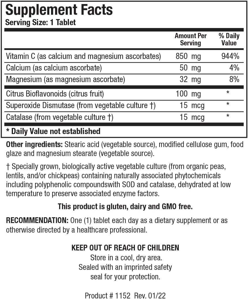 BIOTICS RESEARCH Bio C Plus 1000 Antioxidant, High Potency, Bioflavonoids, Supports Healthy Immune Response, Builds Collagen, Healthy Skin, Cartilage and Joint Support 100 Tablets