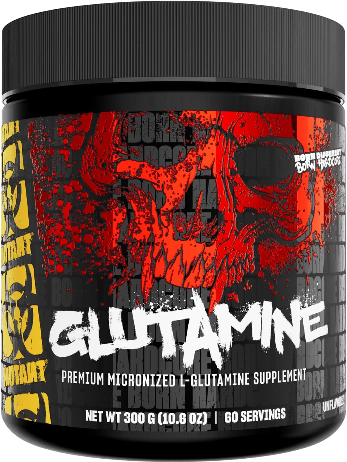 Mutant Glutamine - 100% Pure Workout Supplement to Help Replenish Glutamine Levels for Improved Muscle Repair, Immune and Digestive System Support After Physical Activity – 300 g – Unflavored