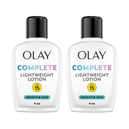 Olay Face Moisturizer, Complete with Sunscreen SPF 15, Daily Facial Lotion for Normal Skin, Lightweight Hydrating Broad Spectrum Sun Protection