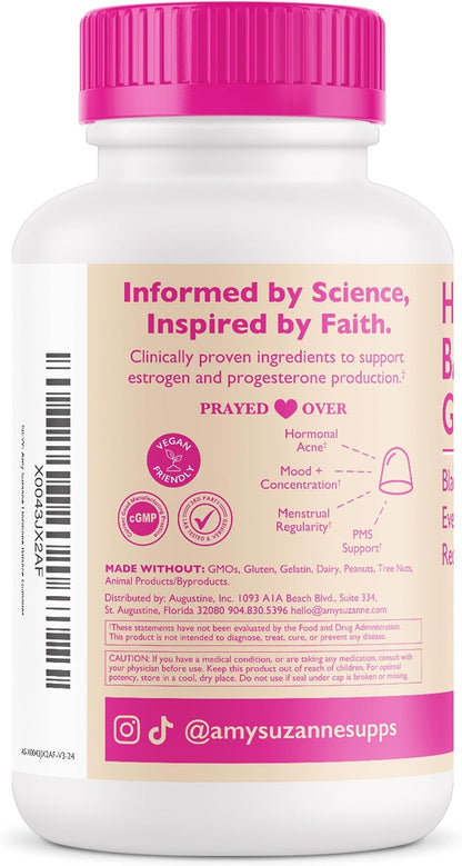 Amy Suzanne Hormone Balance Gummies for Women, 60 Count | Hormone Harmony for Mood, Energy, Occasional Bloat, PMS Comfort, Perimenopause & Menopause Support