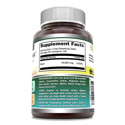 Amazing Formulas Biotin 10,000 mcg | Fast Dissolve Tablets | Non-GMO | Gluten Free Supplement | Made in USA (Strawberry, 60 Count)