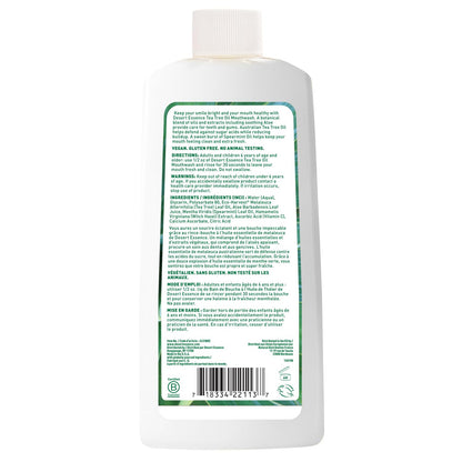 Desert Essence Tea Tree Oil Mouthwash, Alcohol Free, Spearmint, 16 fl oz
