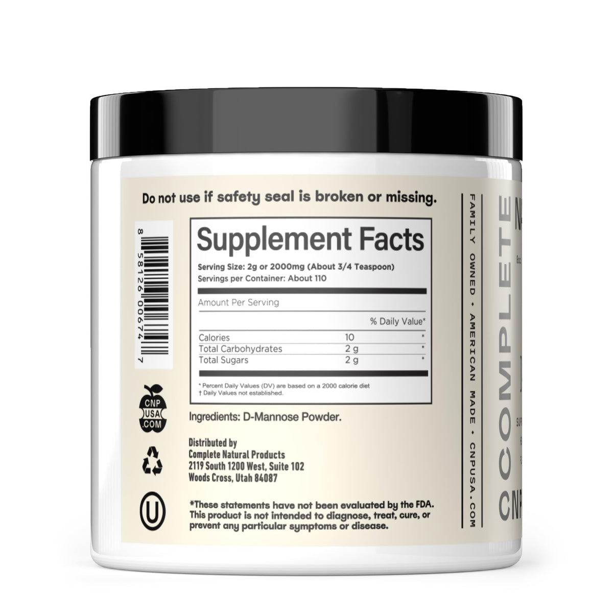 D Mannose Powder Supplement 8oz - Powder D Mannose for Urinary Tract & Bladder Health Support, Bulk Easy Mix Formula, 115 Servings, No Fillers, Non GMO & Gluten Free Support, Kosher Certified Made USA Complete Natural ProductsBuy Supplements Australia