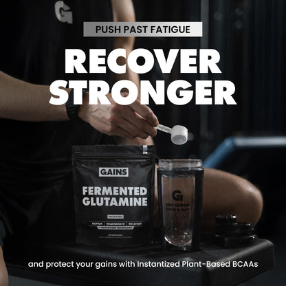 Gains in Bulk BCAA Powder, Amino Acids, Unflavored, 30 Servings