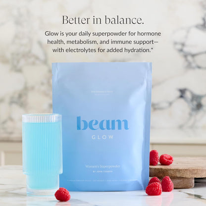 BEAM Glow & Creatine Bundle, Hormone Balance, Energy & Muscle Support for Women, Hair, Skin, Nails, Hydration, Vegan, No Sugar, Third Party Tested