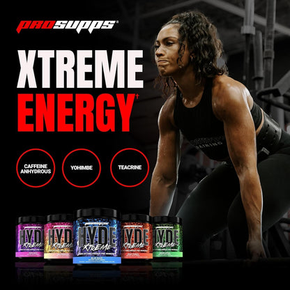 PROSUPPS Hyde Xtreme Hard-Hitting Energy Pre-Workout, Watermelon, and Creatine 300 Bundle