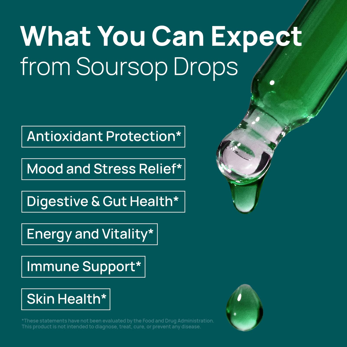 Soursop Bitters Liquid Soursop Drops with Sea Moss, Moringa, Turmeric, Black Seed Oil, Oregano, Ashwagandha & Chlorophyll High Absorption for Gut & Digestive Health, Immune & Antioxidant | 2 Fl Oz