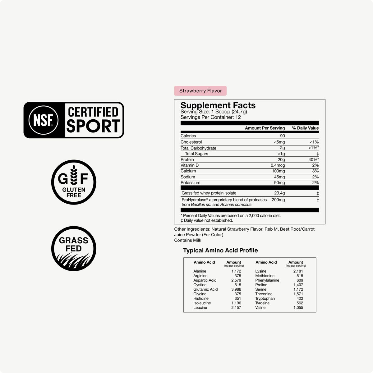 Momentous Essential Grass-Fed Whey Protein Powder - 20 g Whey Isolate Protein - NSF Certified for Sport - Gluten-Free - 25 Servings for Essential Everyday Use - Vanilla - Package May Vary