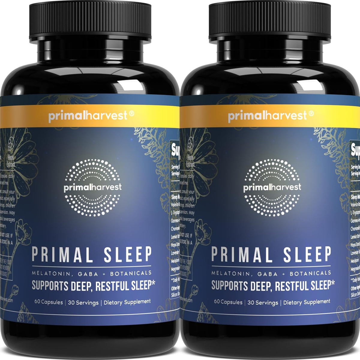 Primal Harvest Sleep - Daily Supplement, Gluten & Dairy Free, for Men & Women