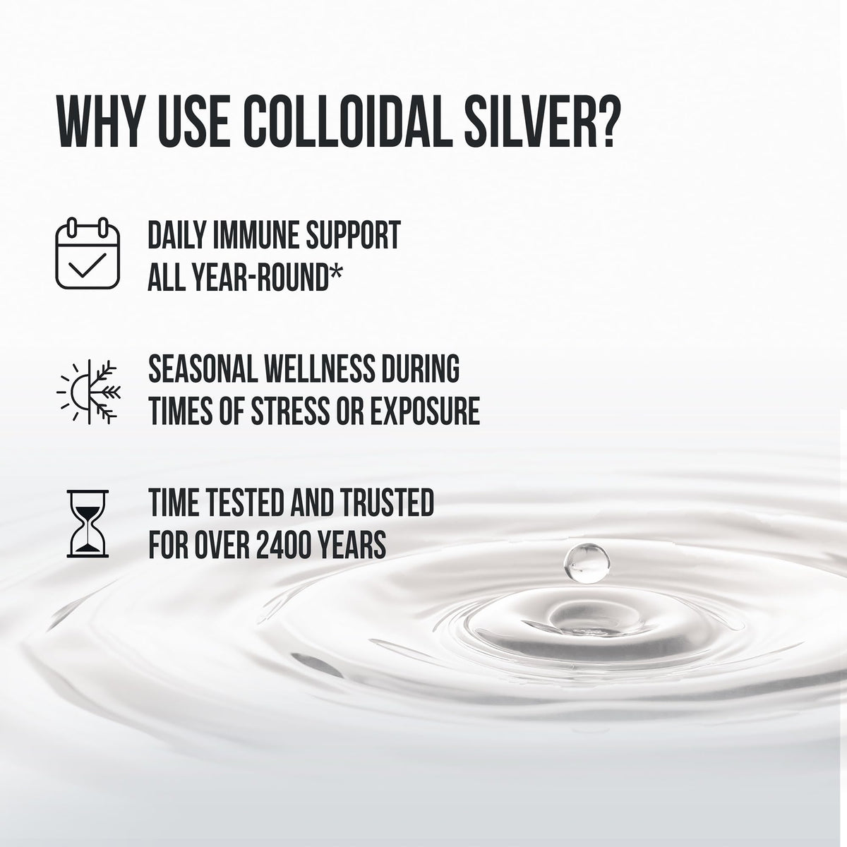 Sovereign Silver Immune Support - Colloidal Silver, Bio-Active Silver Hydrosol, 10 ppm, Liquid Dropper, 4 Fl Oz, (118 mL)