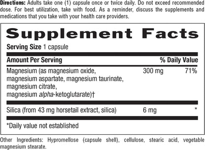 Target-Mins Magnesium with Silica 300 mg 120 Vegetarian Capsules