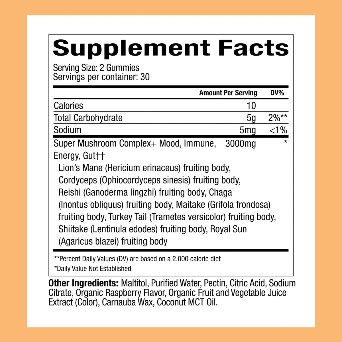 Plant People WonderDay Mushroom Gummies - Lion’s Mane, Cordyceps, Chaga Mushroom Supplement to Support Immune System De-Stress Boost Mood & Energy in Adults Natural