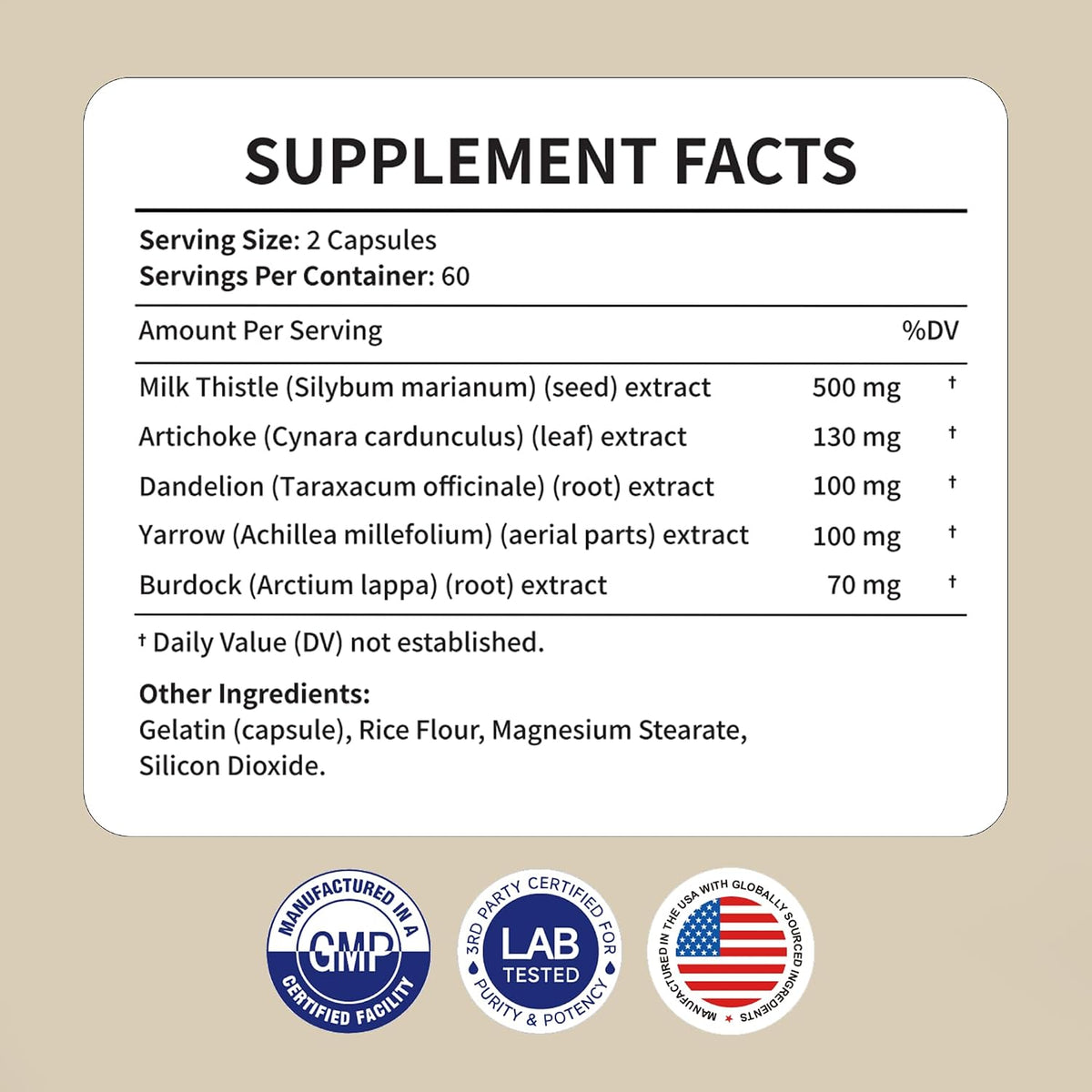 Liver Support with Milk Thistle, 30-Day Supply, Artichoke & Turmeric