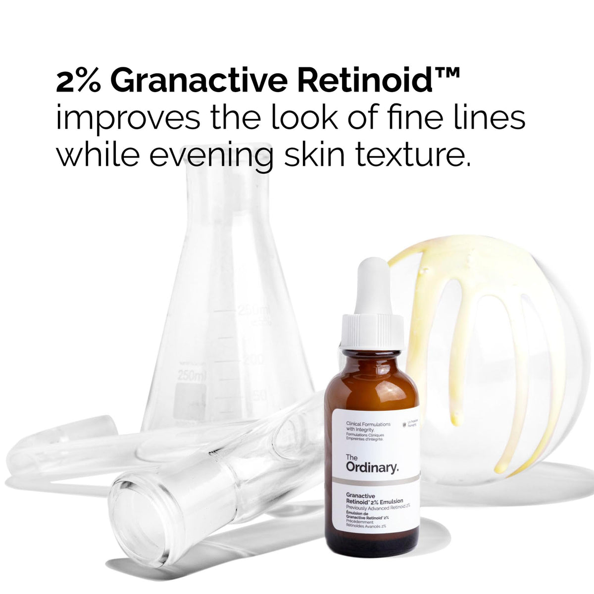 The Ordinary Granactive Retinoid 2% Emulsion, Advanced Retinoid Alternative for Anti-Aging and Skin Texture Improvement, 1 Fl Oz