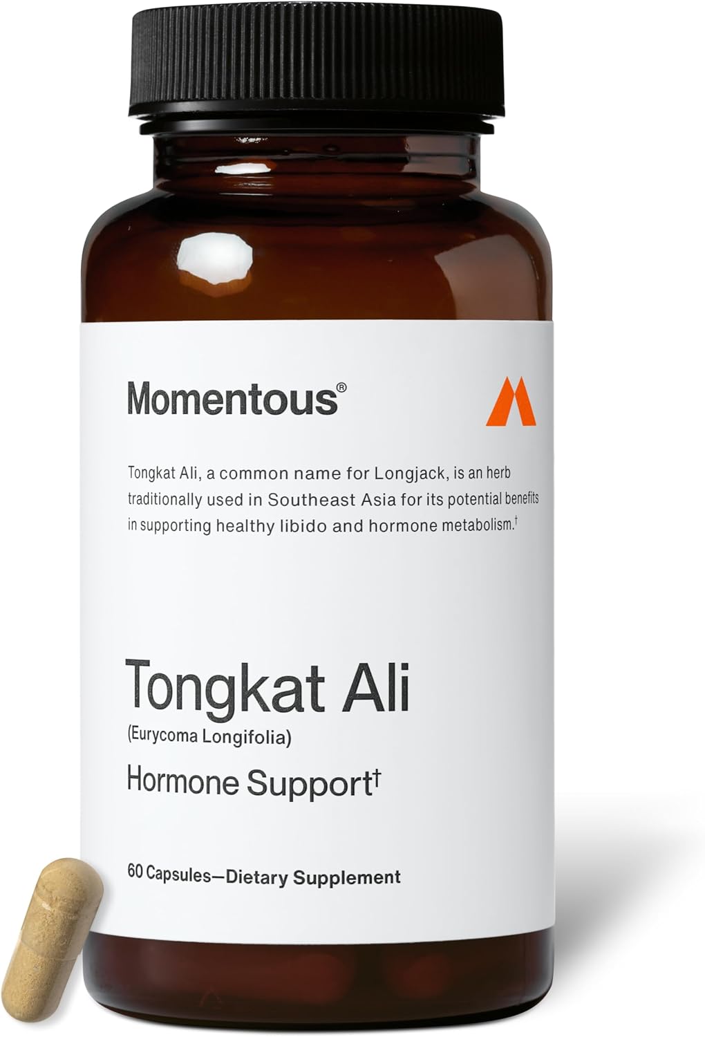 Momentous Tongkat Ali Supplement - Longjack Root Extract Powder for Men & Women - Supports Hormone Balance, Performance, & Mood - Natural Wellness - Informed Sport Certified - 400 mg - 30 Servings
