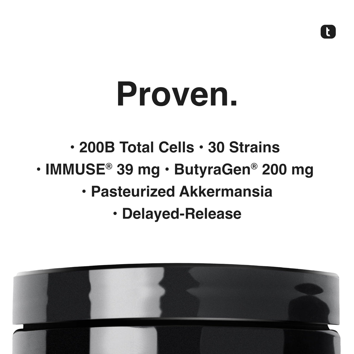 Toniiq Prebiotics and Probiotics – 200B CFU Synbiotic with Postbiotics IMMUSE® & ButyraGen® – 30 Strains for Gut & Digestive Health – Shelf-Stable