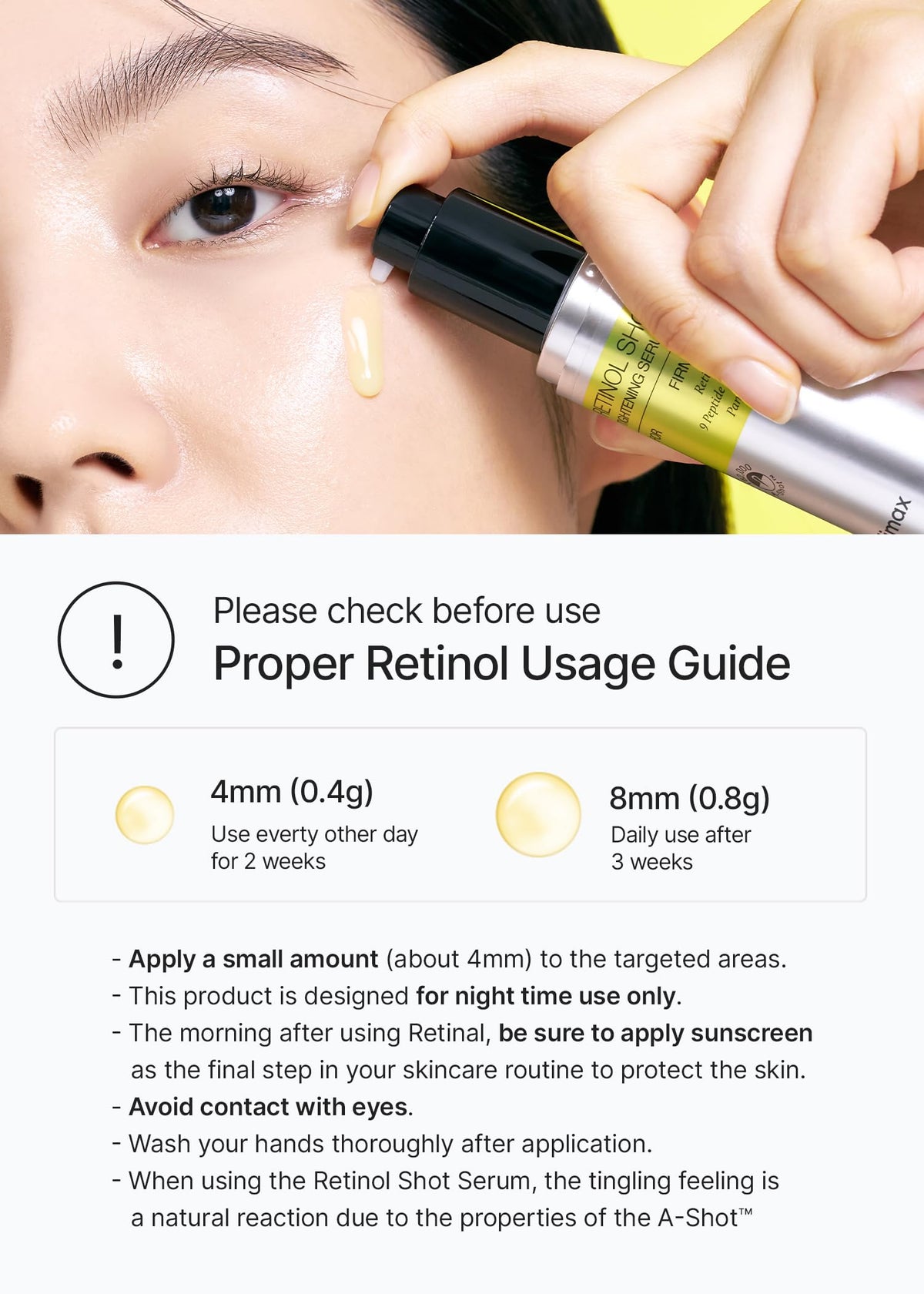 celimax The Vita A Retinol Shot Tightening Serum | with Pure Vitamin A Retinol, Peptide, Pore Minimizer