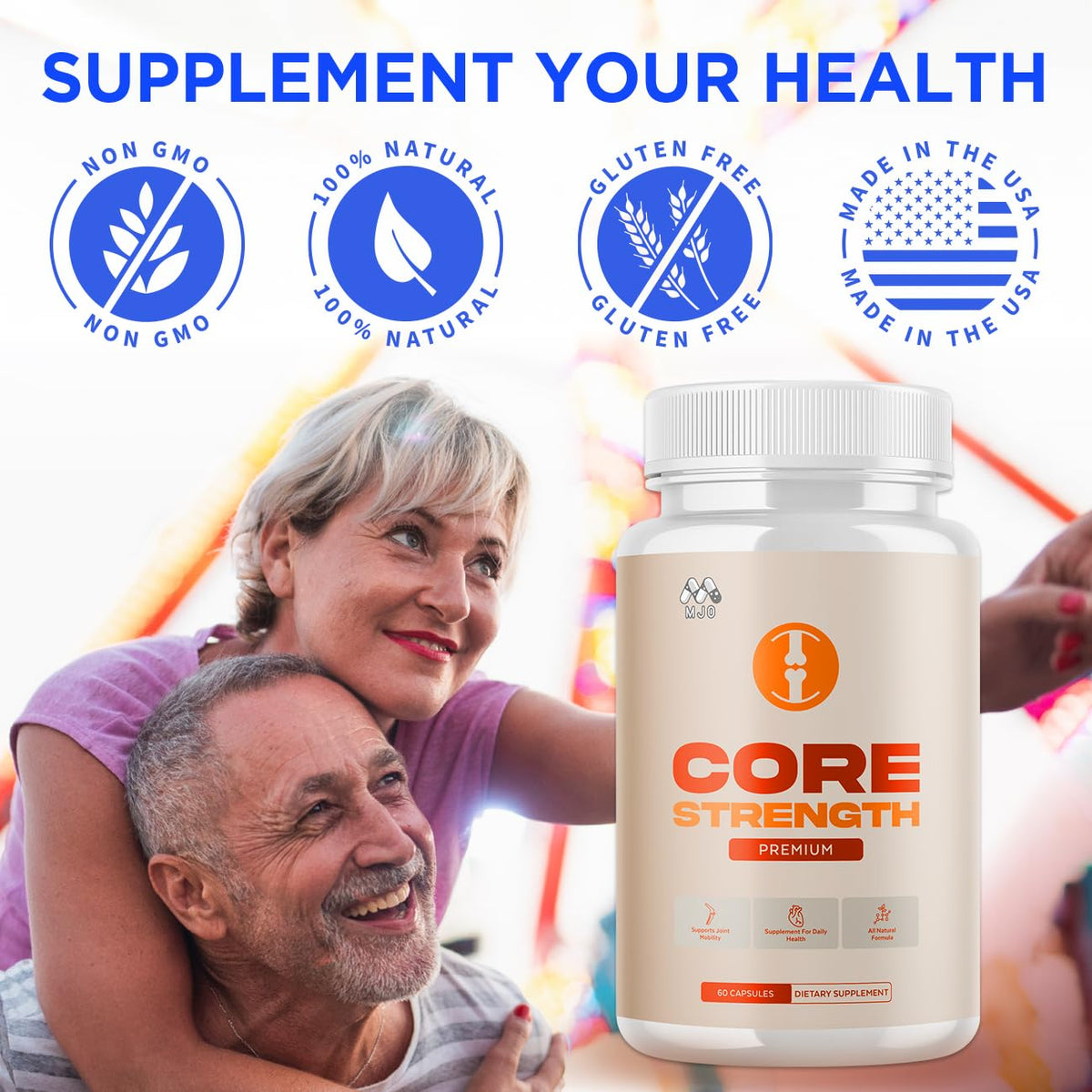 Core Strength Supplement for Joint Support, Official Core Strength Joint Pills with All Natural Ingredients, Advanced Overall Health and Wellness Support